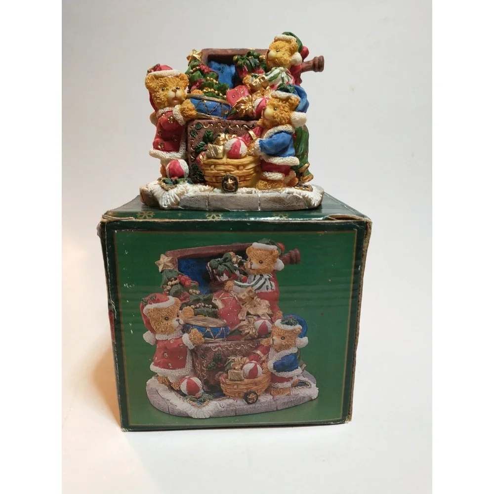 Christmas Bear Mayview Collection Resin Figurine Holiday Toys And Decor
